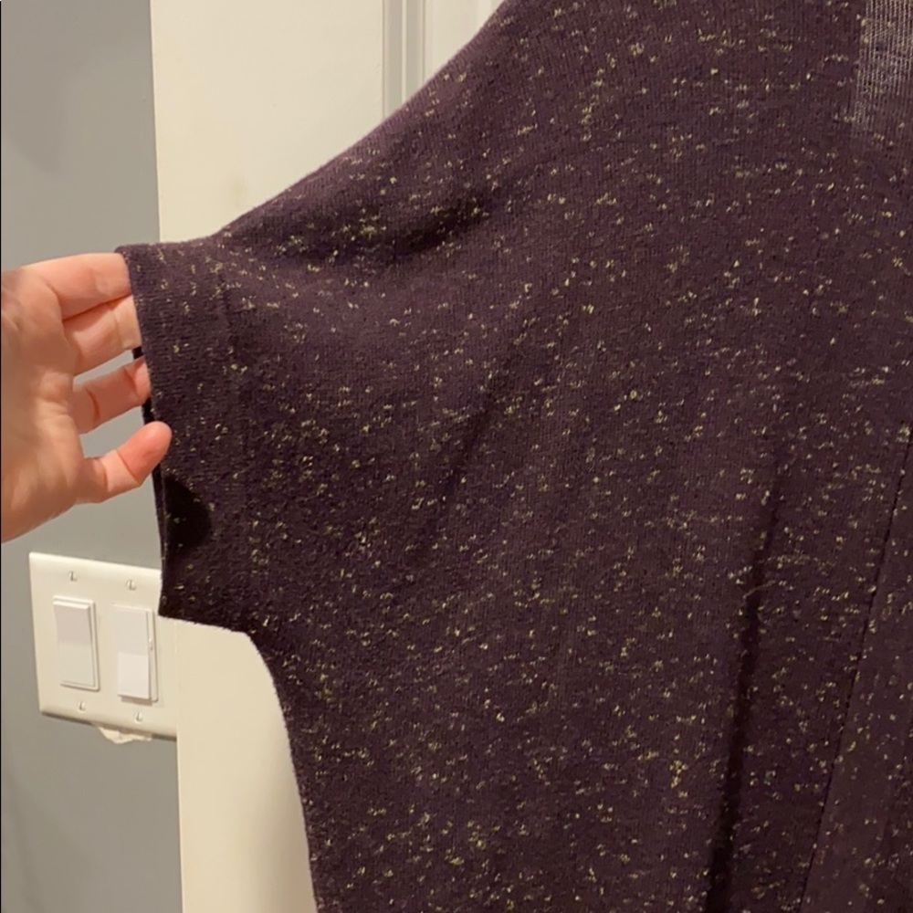 Gap Purple Marled Grandpa Cardi EUC - Picture 6 of 8
